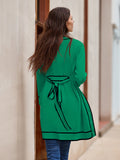 LC273739-9-S, LC273739-9-M, LC273739-9-L, LC273739-9-XL, Green Sweater Dresses