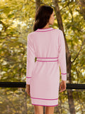 LC273739-1010-S, LC273739-1010-M, LC273739-1010-L, LC273739-1010-XL, Light Pink Sweater Dresses