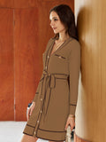 LC273739-1016-S, LC273739-1016-M, LC273739-1016-L, LC273739-1016-XL, Camel Sweater Dresses