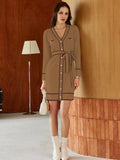 LC273739-1016-S, LC273739-1016-M, LC273739-1016-L, LC273739-1016-XL, Camel Sweater Dresses