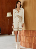 LC273739-4015-S, LC273739-4015-M, LC273739-4015-L, LC273739-4015-XL, Ivory Sweater Dresses