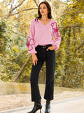 LC2724773-10-S, LC2724773-10-M, LC2724773-10-L, LC2724773-10-XL, Pink sweater