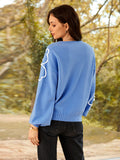 LC2724773-104-S, LC2724773-104-M, LC2724773-104-L, LC2724773-104-XL, Azure Blue sweater