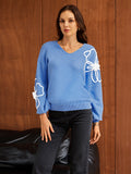 LC2724773-104-S, LC2724773-104-M, LC2724773-104-L, LC2724773-104-XL, Azure Blue sweater