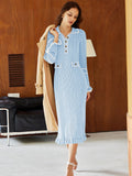 LC273732-4-S, LC273732-4-M, LC273732-4-L, LC273732-4-XL, Light Blue sweater dress