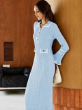 LC273732-4-S, LC273732-4-M, LC273732-4-L, LC273732-4-XL, Light Blue sweater dress