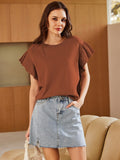 LC274060-1017-S, LC274060-1017-M, LC274060-1017-L, LC274060-1017-XL, Chestnut sweater