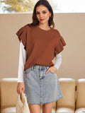 LC274060-1017-S, LC274060-1017-M, LC274060-1017-L, LC274060-1017-XL, Chestnut sweater