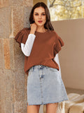 LC274060-1017-S, LC274060-1017-M, LC274060-1017-L, LC274060-1017-XL, Chestnut sweater