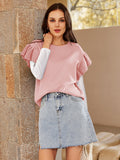 LC274060-3010-S, LC274060-3010-M, LC274060-3010-L, LC274060-3010-XL, Shrimp Pink sweater