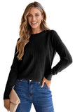 LC2724744-P2-S, LC2724744-P2-M, LC2724744-P2-L, LC2724744-P2-XL, LC2724744-P2-2XL, Black sweater