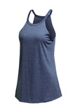 LC2564998-5-S, LC2564998-5-M, LC2564998-5-L, LC2564998-5-XL, LC2564998-5-2XL, Blue Womens Summer Halter High Neck Tank Top Sexy Sleeveless Shirts