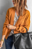 Women's Chunky Sweater Open Front Wide Long Sleeve Knit Cardigan