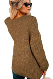 Women's Chunky Sweater Open Front Wide Long Sleeve Knit Cardigan