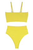 Women's Strapless Bikini Sexy Bandeau High Cut Bathing Suit Swimsuit