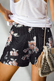 Print Drawstring Casual Shorts with Pocket